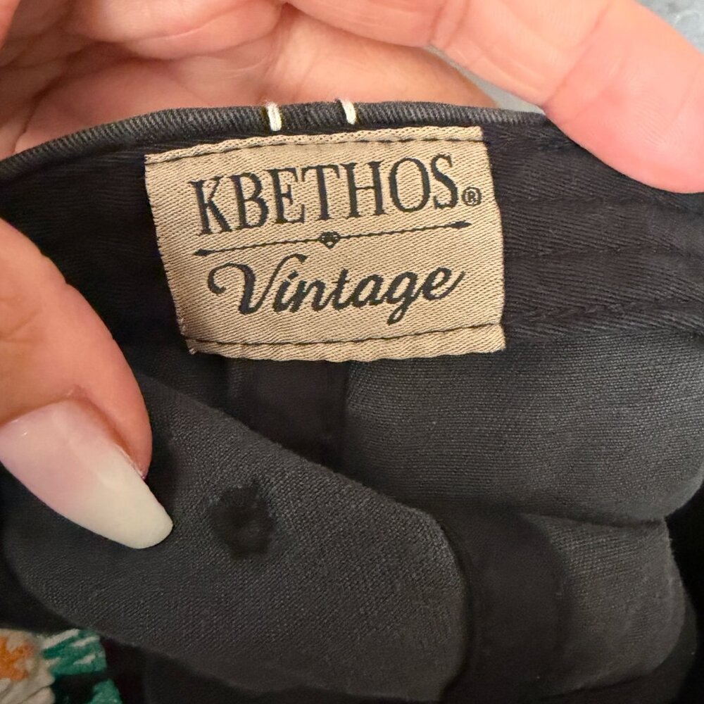Kbethos Vintage Adjustable Black Cap Embroidered "If I Cant Wear My Boots I Aint - Picture 5 of 5